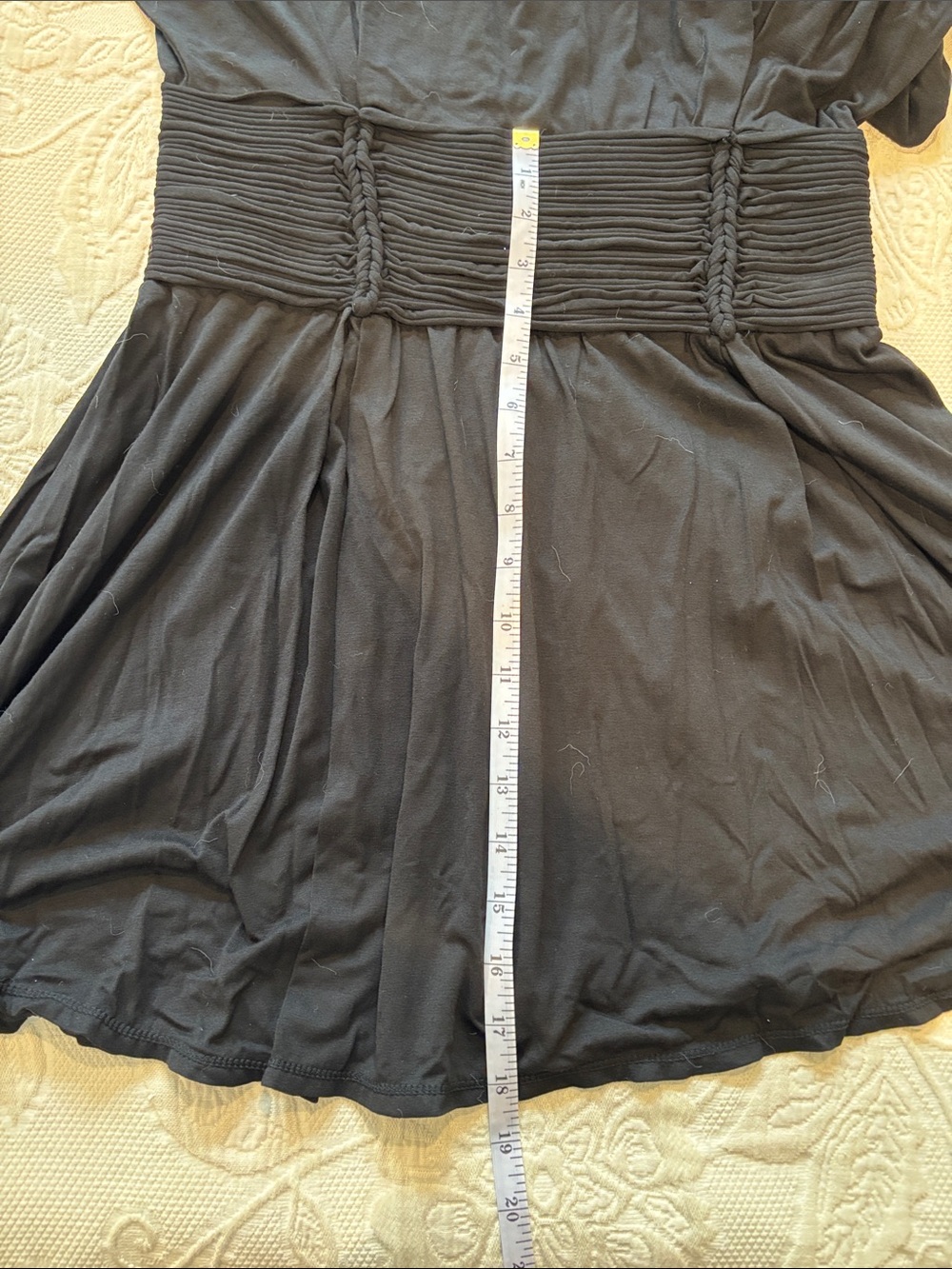 Max Studio Black Dress with Ruched Waist - Picture 8 of 11